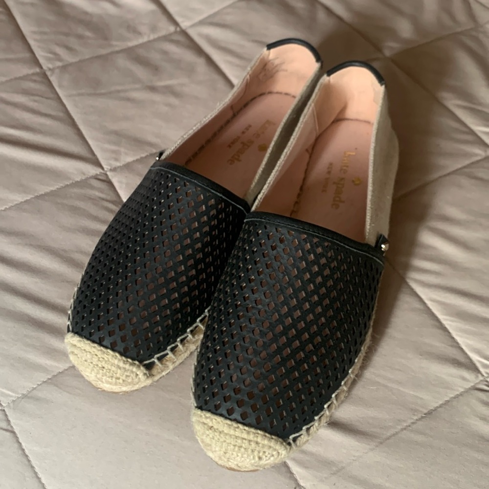 Kate spades York espadrilles flat shoes size 6.5